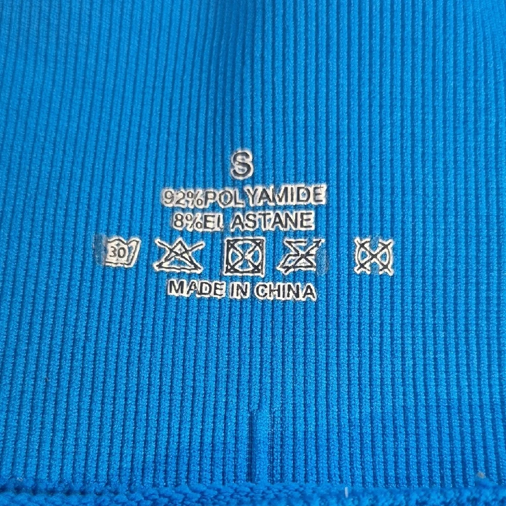 Blue and Purple High-Waisted Athletic Shorts - Picture 10 of 11